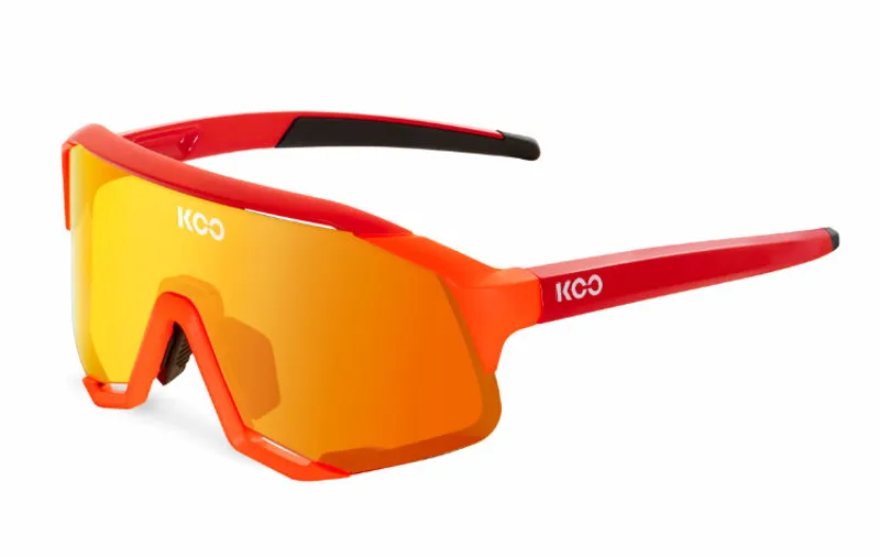 Koo Demos Glass Frame Red Mirror Lenses Uni